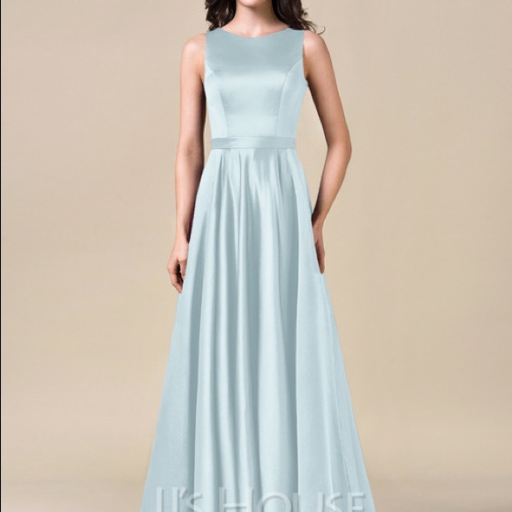 JJ’s house blue satin dress